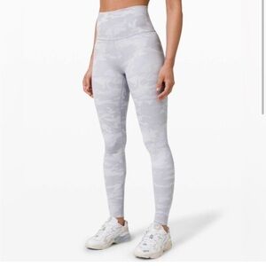 lululemon athletica Gray Camo Leggings